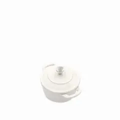 AMBIENTE GOURMET - Mini olla blanca 10cm en hierro fundido