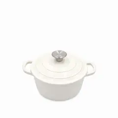AMBIENTE GOURMET - Olla blanca 20cm en hierro fundido