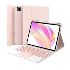 GENERICO - Funda estuche Teclado trackpad espacio lapiz Para iPad 11 A16 2025