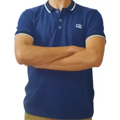 GENERICO - Camiseta Polo Classic Textured Marine