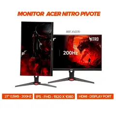 ACER - Monitor Gamer 27 FHD XV270X IPS 200Hz 05ms FREESYNC Pivot