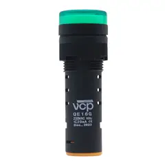VCP - Piloto Led Luminoso 16mm Verde 220 VAC Tablero Eléctrico