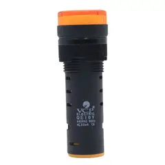 VCP - Piloto Led Luminoso 16mm Amarillo 440 VAC Tablero Eléctrico