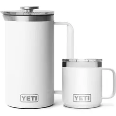 YETI - Juego de prensa francesa 34 oz + taza 10 oz Rambler