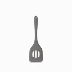 AMBIENTE GOURMET - Espatula ranurada silicona gris