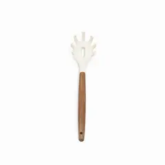 AMBIENTE GOURMET - Cucharon pasta silicona acacia blanco