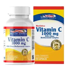 HEALTHY AMERICA - VITAMINA C BIOCITRICO 1000MG X 100 CAPSULAS