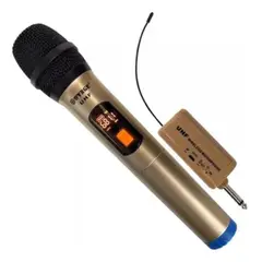 GENERICO - Microfono Dinamico Inalambrico Profesional Uhf Pantalla Lcd