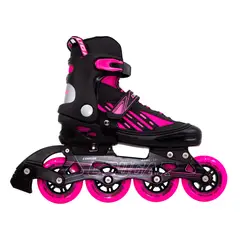 COUGAR - Patines Ajustables MZS833LG + Maleta Fucsia talla L