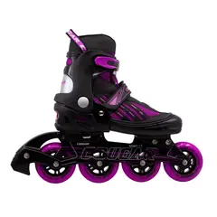 COUGAR - Patines Ajustables MZS833LG + Maleta Morado talla L