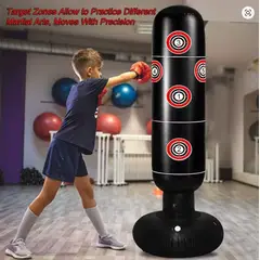 GENERICO - Saco De Boxeo Inflable Con Base De Arena O Agua Mas Guantes