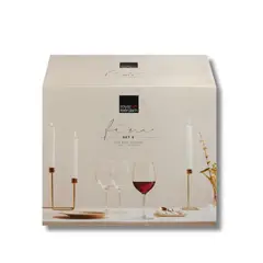 KW - Set De 6 Copas En Vidrio Para Vino Tinto FIM 540 ML
