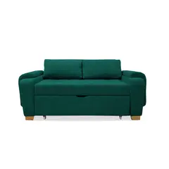 GENERICO - Sofa Cama Multifuncional Stauffer Verde + Cojines