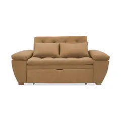 MUEBLES REM - Sofa Cama Multifuncional Magnin Camel + Cojines