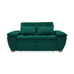 GENERICO - Sofa Cama Multifuncional Magnin Verde + Cojines