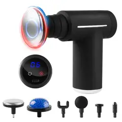 FIT - Pistola Masajeadora Frio Calor 6 Niveles Cabezas con voz
