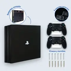 HANGERTECH - Combo soporte de pared PS4 PlayStation 4 Pro.