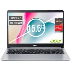 ACER - PORTATIL ASPIRE AMD RYZEN 7 5700U SSD 2TB RAM 16GB LED LED 15,6"