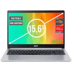 ACER - PORTATIL ASPIRE AMD RYZEN 7 5700U SSD 2TB RAM 24GB LED LED 15,6"