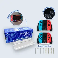 HANGERTECH - Combo soporte de pared Nintendo Switch.