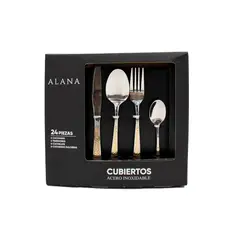 ALANA LIFE - Set de cubiertos x 24 piezas - Estocolmo $130.000