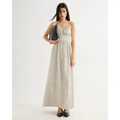 SEVEN SEVEN - Vestido Flores Bordadas Para Mujer Marfil
