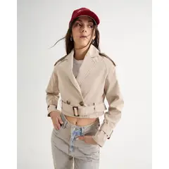 SEVEN SEVEN - Chaqueta Para Mujer Trench Color Camel Marca #28080963