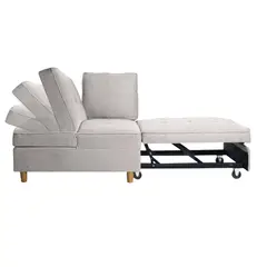 MUEBLES FIOTTI - Sofa cama 2 puestos Gris Xacobe