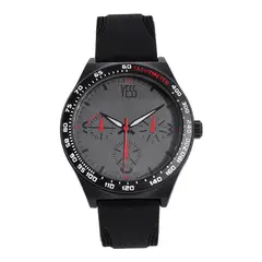 YESS - Reloj Color Negro Patalla Gris Ref 1207G-02