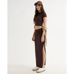 SEVEN SEVEN - Falda Para Mujer Largo Color Café Marca #28140935