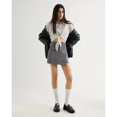 SEVEN SEVEN - Short Para Mujer Multiusos Plano Color Gris Marca #28191087