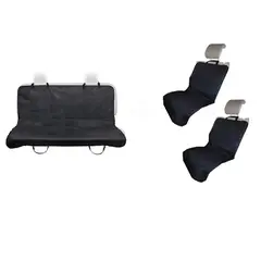 VELBROS - Combo 3 Forros Sillas Carro Perro Protector Auto Mascotas - Negro - Universal