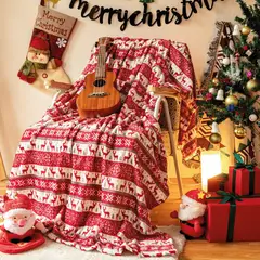 MY HOME STORE - Cobija Estampada Christmas Blanket Renos