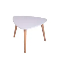 DKO DESIGN - Mesa Centro Triangular 40x60x60cm Blanca