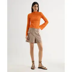 SEVEN SEVEN - Short Para Mujer Mom Color Taupe Marca #28191083