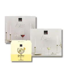 KW - Set x16 Copas Cocktail Vidrio FIM Vino Tinto Blanco y Gin Tonic