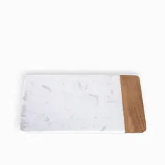 AMBIENTE GOURMET - Tabla en marmol y acacia