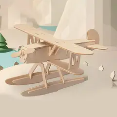 GENERICO - Avión 3D Rompecabeza De Madera
