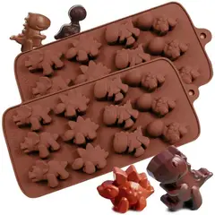 GENERAL - Molde chocolateria silicona dinosaurios corazones animales varios