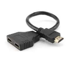 GENERICO - Adaptador Cable Splitter Hdmi 1 Entrada A 2 Salidas