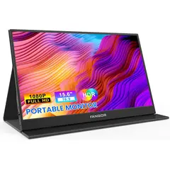 GENERICO - Fangor Monitor Portátil, 15.6 Fhd 1080p Monitor De Viaje Par