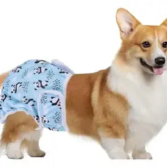 GENERICO - PAÑAL REUTILIZABLE TELA PARA PERRO MASCOTA HEMBRA CELO ORINA