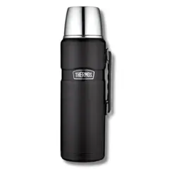 THERMOS - Termo King Negro 12L Acero Inoxidable Conserva Temperatura 24H