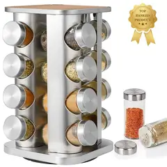 ONE PIXEL - Condimentero Giratorio Para Especias Organizador Cocina X16 PCS