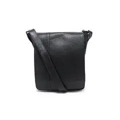 MACOLY - Bolso Manos Libres 1021 Cuero Negro liso
