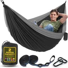 GEF - Hamaca Doble Ultra Liviana Acampar Playa Viajes 400 Lb