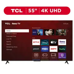 TCL - 55” Clase S4 55S451 4K UHD HDR Smart TV con Roku TV
