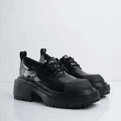 CALZADO ADRENALINA - Zapatos negros de cordón con puntera mate freeman