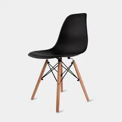 GENERICO - Silla Eames Estilo y Funcionalidad que Transforman tu Espacio NEGRO