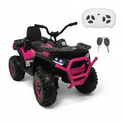 BRITOCHET - Cuatrimoto Eléctrica Niño Ctrol 5motor 4x4 Llanta Goma REF CAT389 ROSADA